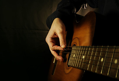 Fototapety Hudba - Guitar player 48