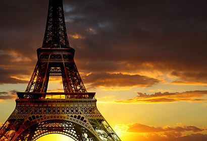 Fototapeta Eiffelova veža Západ slnka 24710