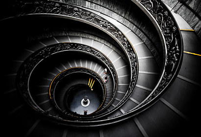 Fototapeta Stairs Vatican Museum 80