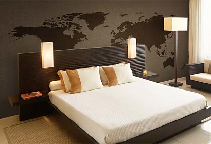 tapeta - stará mapa sveta do spálne