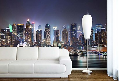 Obývačka - Fototapeta New York v noci