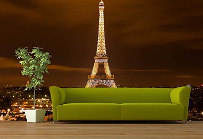 Eiffelova veža v noci - Fototapeta na stenu