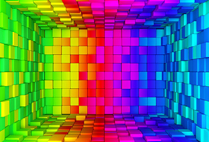 3d interior cubes - Fototapeta 24761