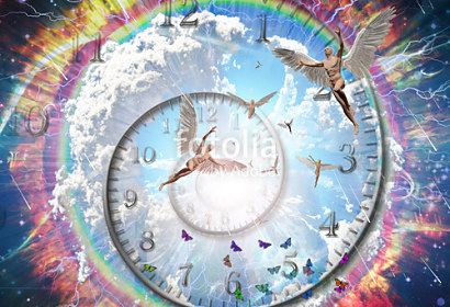 Fototapeta Angels in heaven clock ft-227123200