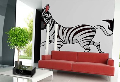 Fototapeta Zebra kreslená 5235