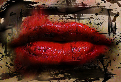 Červené Fototapety - Lipstick 412